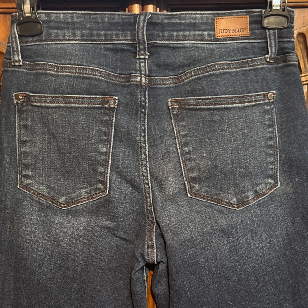 Judy Blue Deep Indigo Straight Leg Jeans - Picture 6 of 10